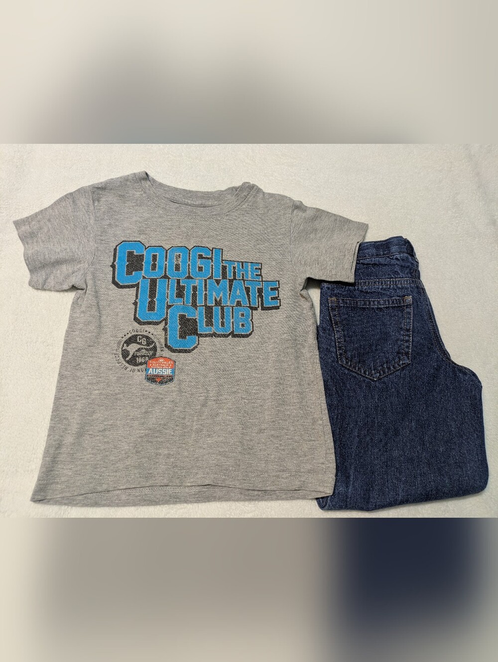 Boys 4T Outfit Set - Coogi Graphic Tee & Nautica Jeans